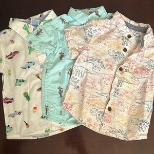 Set of 3 boys button up shirts!